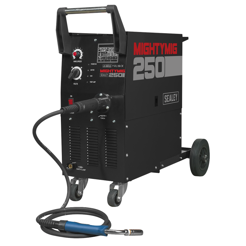 Sealey  MIGHTYMIG250  Professional Gas/No-Gas MIG Welder 250A with Euro Torch ( Available with free UK Mainland Shipping)