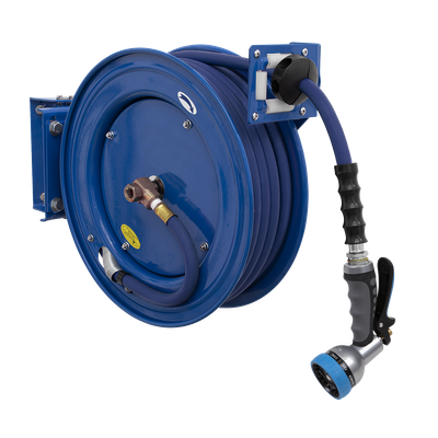 Sealey WHR1512 Heavy-Duty Retractable Water Hose Reel 15m Ø13mm ID Rubber Hose Sealey WHR1512 Heavy-Duty Retractable Water Hose Reel 15m Ø13mm ID Rubber Hose