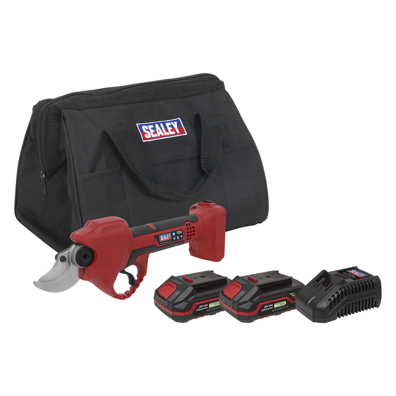 Sealey   CP20VPSKIT  Cordless Pruning Shears Kit 20V 2Ah SV20 Series - 2 Batteries