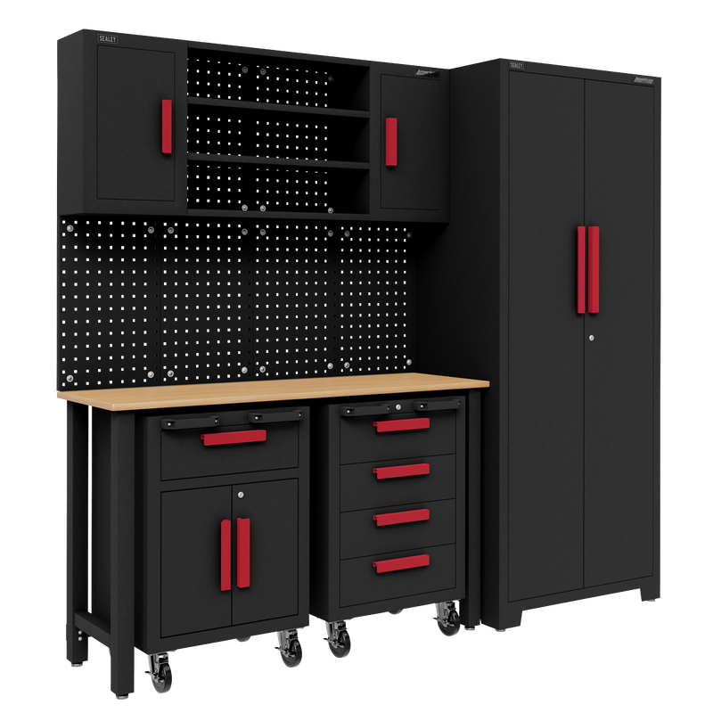 Sealey American PRO® Complete Garage Storage System with Mobile Trolley x 2 (Model No. APMS12OP ) Sealey American PRO® Complete Garage Storage System with Mobile Trolley x 2 (Model No. APMS12OP )