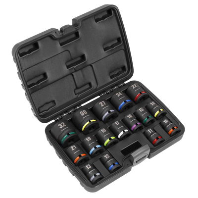 Sealey AK5625M Impact Socket Set 16pc 1/2”Sq Drive Sealey AK5625M Impact Socket Set 16pc 1/2”Sq Drive