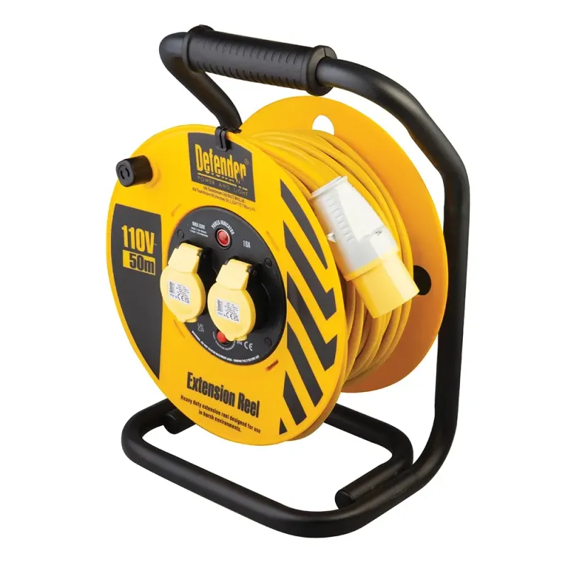 Defender   Industrial Cable Reel 50m 110V ( SKU E86500 )