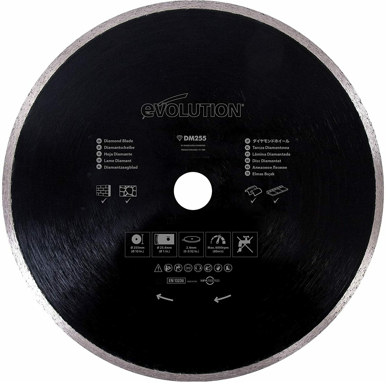 Evolution 255mm Diamond Blade Evolution 255mm Diamond Blade