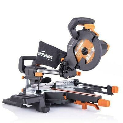 Evolution R210SMS-300+ Sliding Mitre Saw With TCT Multi-Material Cutting Blade Evolution R210SMS-300+ Sliding Mitre Saw With TCT Multi-Material Cutting Blade
