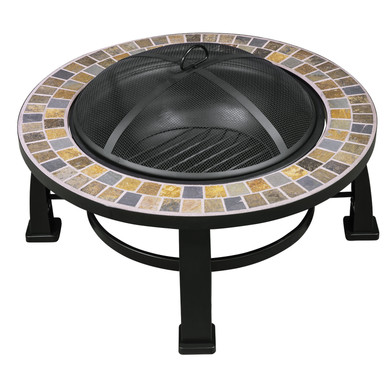 Dellonda 30 Dellonda 30" Deluxe Traditional Style Fire Pit/Fireplace/Outdoor Heater - Slate