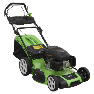 Dellonda DG102 Self Propelled Petrol Lawnmower Grass Cutter with Height Adjustment & Grass Bag 171cc 20 Dellonda DG102 Self Propelled Petrol Lawnmower Grass Cutter with Height Adjustment & Grass Bag 171cc 20"/51cm 4-Stroke Engine