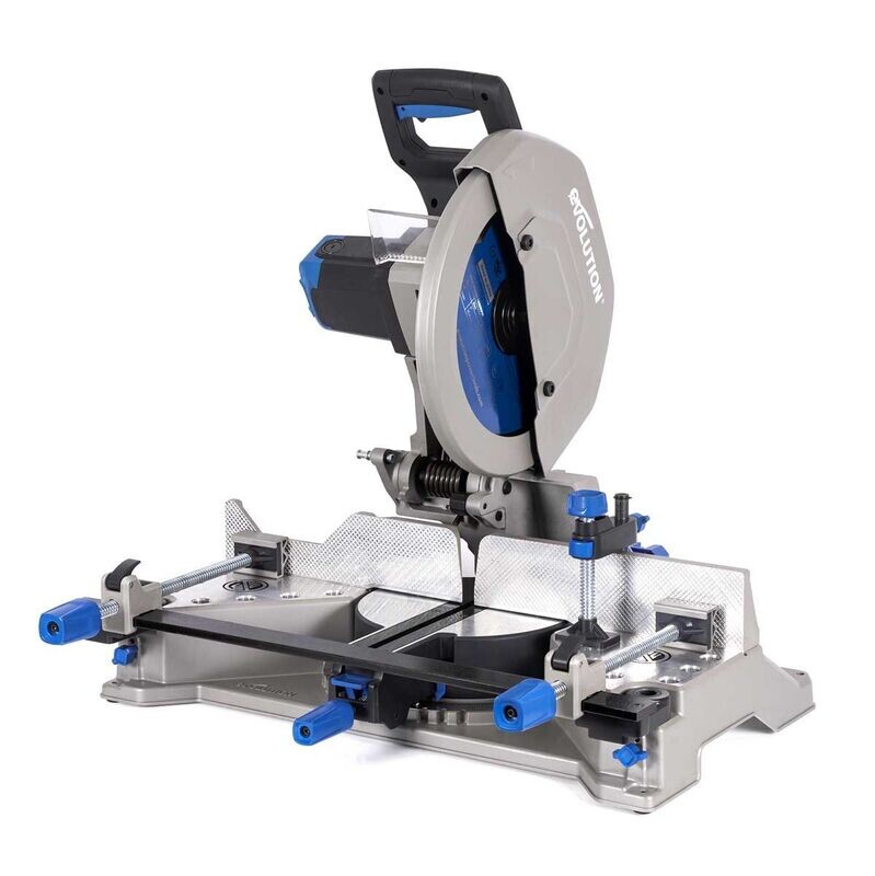 Evolution S355MCS 355mm Mitre Chop Saw Heavy Duty Metal Cutting Evolution S355MCS 355mm Mitre Chop Saw Heavy Duty Metal Cutting