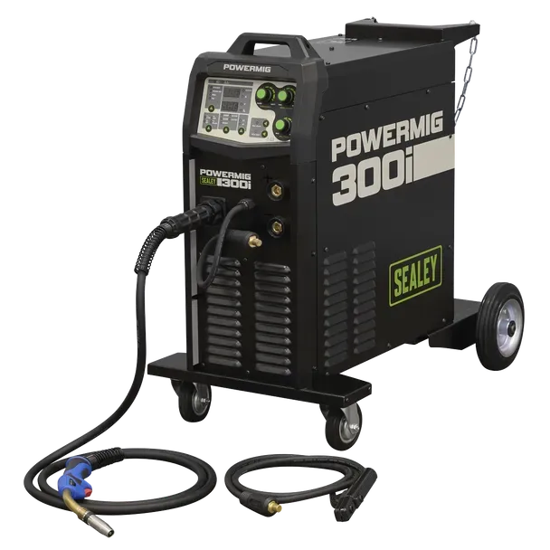 Sealey  POWERMIG300i 300A Professional Gas/Gasless MIG/TIG/MMA Inverter Welder 400V 3ph