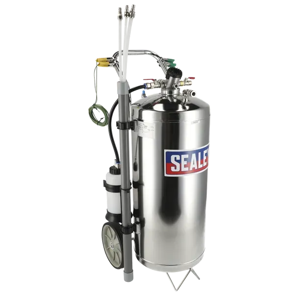 Sealey TP200S Air Operated Stainless Steel Fuel Drainer 40L Sealey TP200S Air Operated Stainless Steel Fuel Drainer 40L