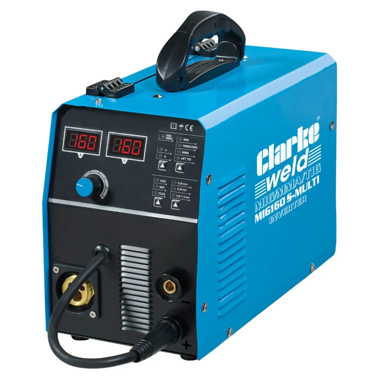 Clarke MIG160 S-MULTI 160A MIG/MMA/TIG Synergic Inverter Welder Clarke MIG160 S-MULTI 160A MIG/MMA/TIG Synergic Inverter Welder