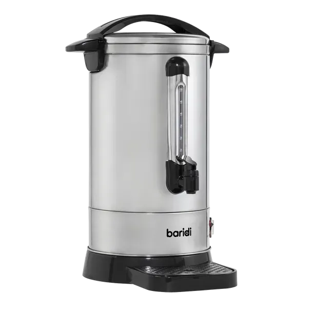 Baridi Hot Water Boiler/Tea Urn 10L Capacity, Stainless Steel [DH269]