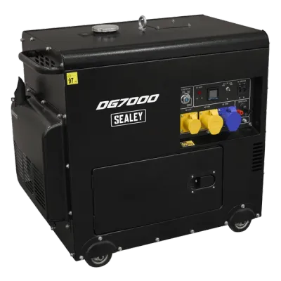 Sealey7000W Diesel Generator 4-Stroke Engine 110/230V [DG7000]