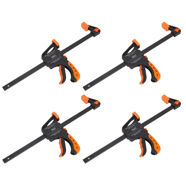 Sealey AK61024  Ratchet Bar Clamp Set 300mm 4pc