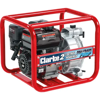 Clarke PF50 Petrol Powered 2 Clarke PF50 Petrol Powered 2" Full-Trash Water Pump