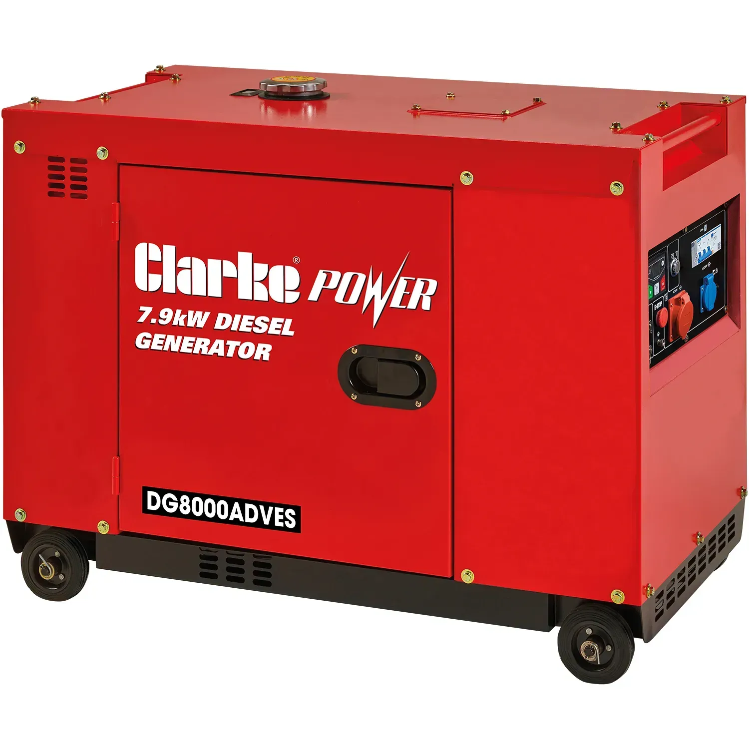 Clarke DG8000ADVES 7.9kVA Canopied Diesel Generator