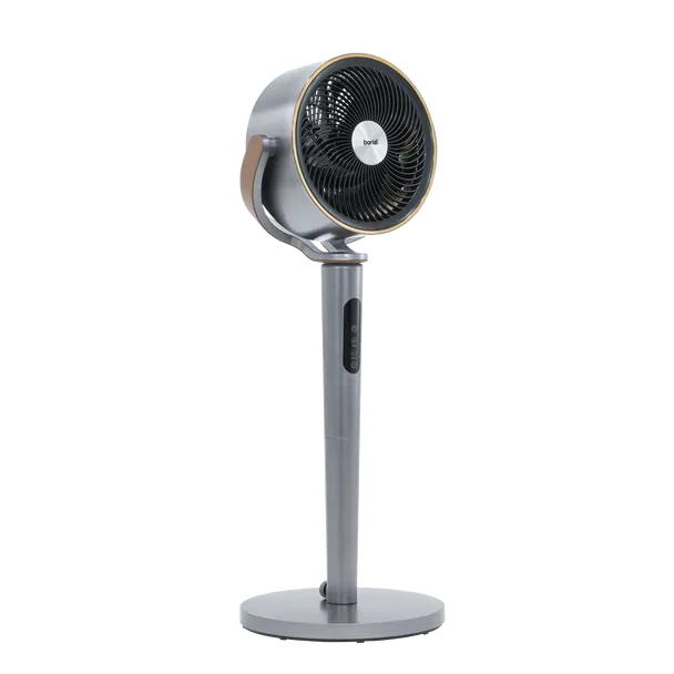 Baridi DH264  12" Pedestal Fan with Remote Control, Back Light & 12hr Timer - Grey
