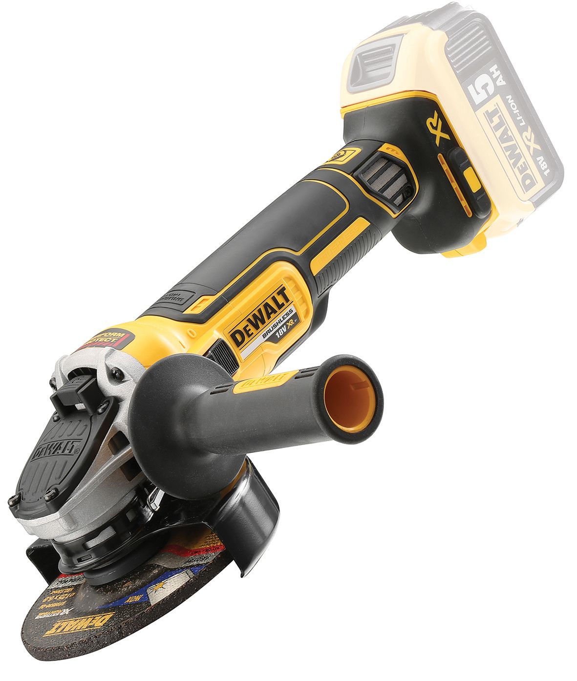 DEWALT DCG405N 18v Angle grinder - 5 DEWALT DCG405N 18v Angle grinder - 5" (125mm)( Body only)