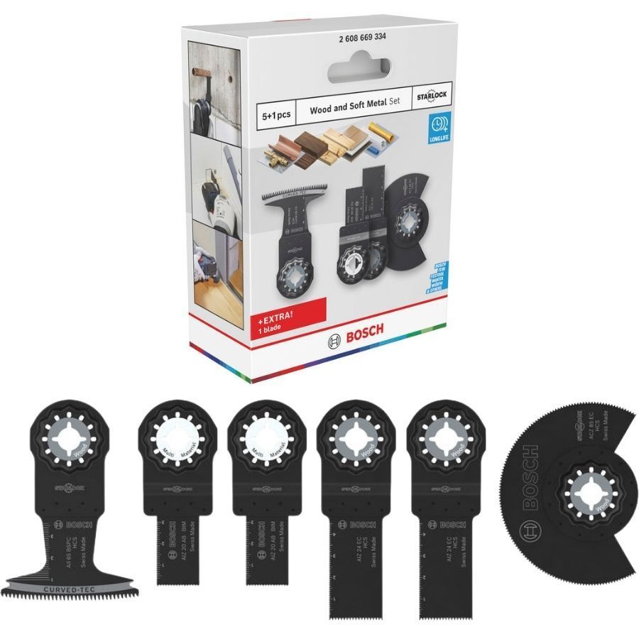 BOSCH 2.608.669.334 (6pc) Wood & soft metal set BOSCH 2.608.669.334 (6pc) Wood & soft metal set