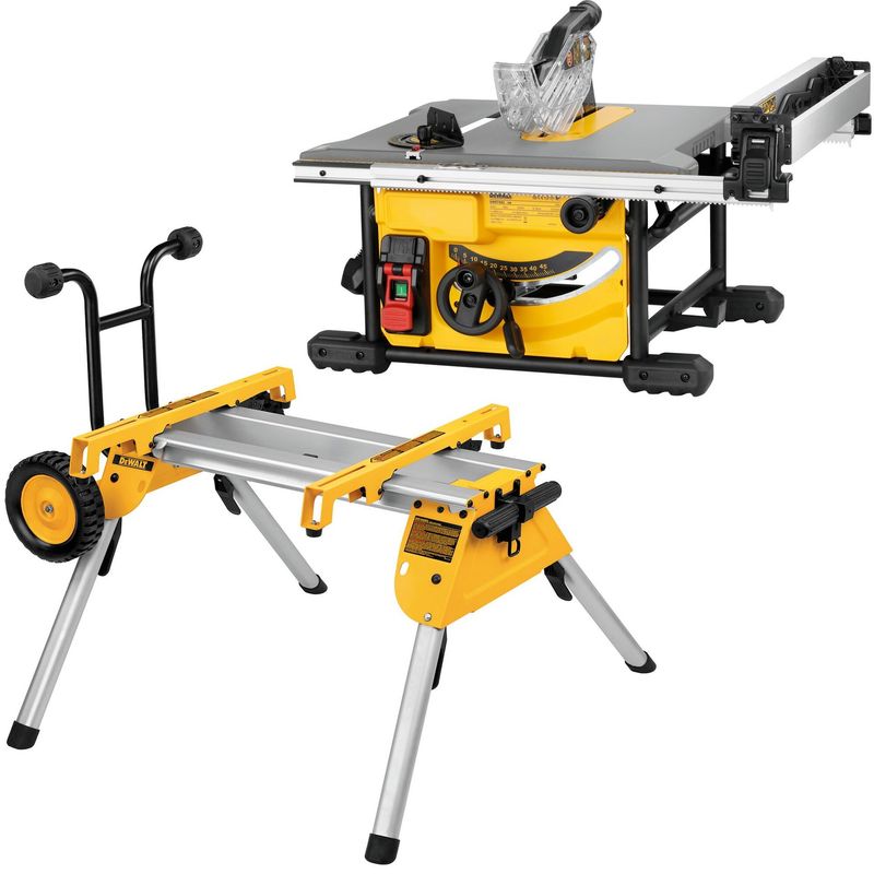 DEWALT DWE7485X 110v Table saw - 210mm blade cw Leg stand DE7400 DEWALT DWE7485X 110v Table saw - 210mm blade cw Leg stand DE7400