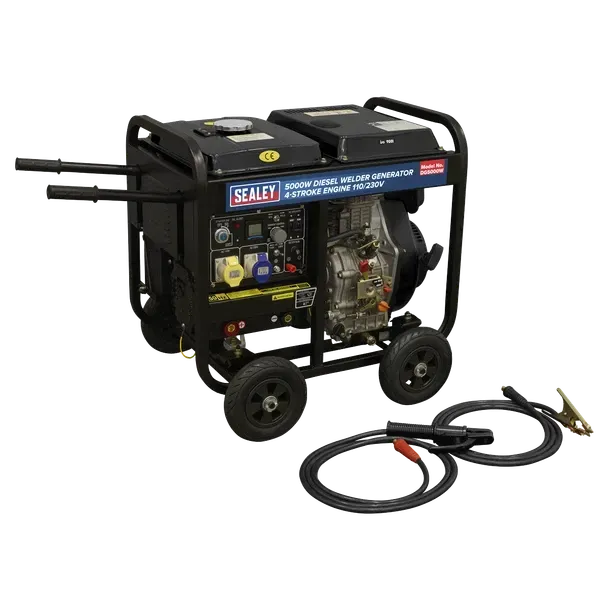 Sealey  DG5000W  5000W Diesel Welder Generator 4-Stroke Engine 110/230V