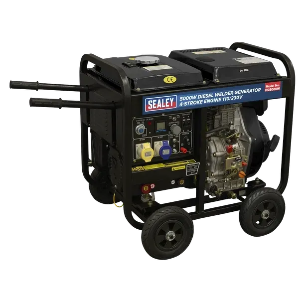 Sealey DG5000W 5000W Diesel Welder Generator 4-Stroke Engine 110/230V Sealey DG5000W 5000W Diesel Welder Generator 4-Stroke Engine 110/230V