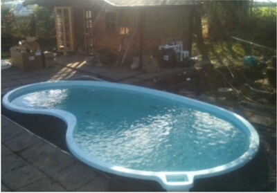 CORAL 5.3 m Kidney Swimming Pool 16,000 L  COLOUR  BLUE
