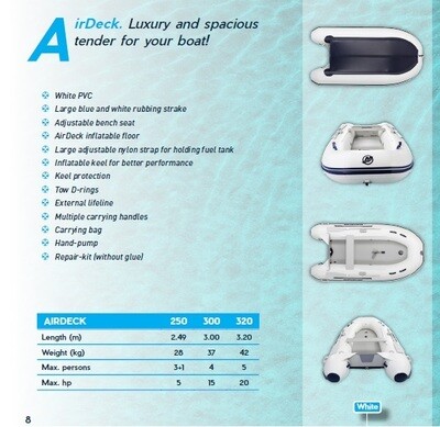 Mercury Quicksilver Inflatable Craft Package with choice of Motors 2.5m - 3.2m:  SELECT MODEL FOR PRICE