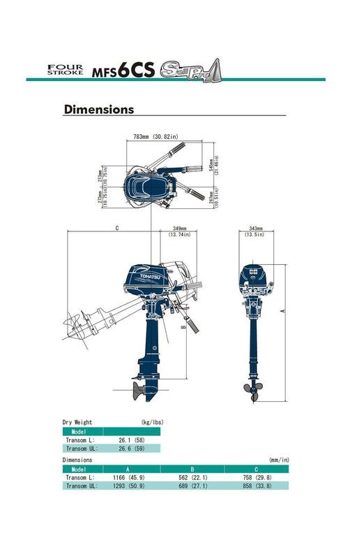MFS 6D Tohatsu Outboard ~ ALL Models ~ Click to show pricing
