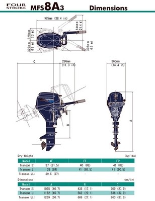 MFS 8C EFI  Tohatsu Outboard ~ ALL Models ~ Click to show pricing