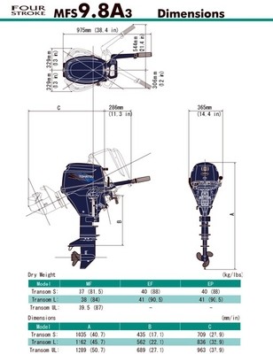 MFS 9.9CY EFI Tohatsu Outboard ~ ALL Models ~ Click to show pricing