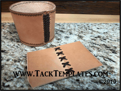 Insulated Tumbler Leather Sleeve Template