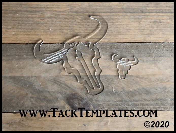 Steer Skull Applique Template