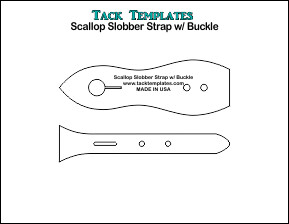 Slobber Strap with Buckle-Scallop **PDF**
