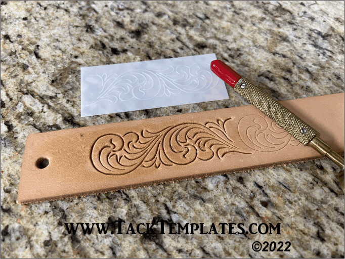 Finger Carved Belt Liner Pattern Tap Off