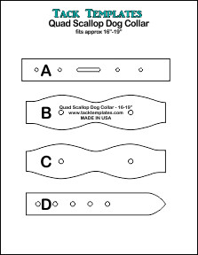 Quad Scallop Dog Collar **PDF**