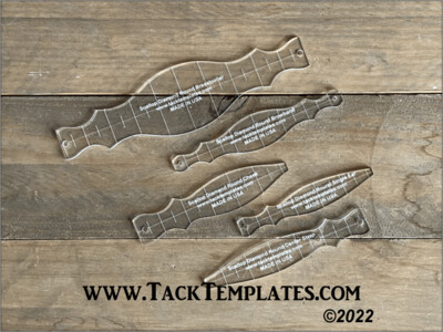 Scallop Diamond Round Tack Set (Double End)