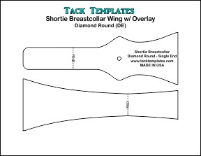 Shortie Breastcollar - Diamond Round (Single End) **PDF**