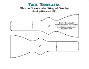 Shortie Breastcollar - Scallop Diamond (Double End) **PDF**