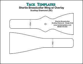 Shortie Breastcollar - Scallop Diamond (Single End) **PDF**