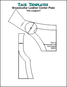 Breastcollar Leather Center Plate - The Longhorn **PDF**