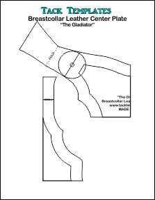 Breastcollar Leather Center Plate - The Gladiator **PDF**