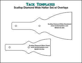 Scallop Diamond Wide Halter Set w/ Overlays **PDF**