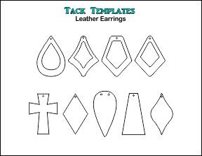 Leather Earring Patterns **PDF**