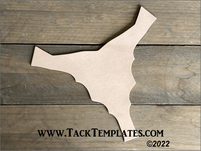 Breastcollar Leather Center Plate Blank