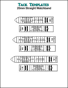 20mm Watch Bands - Straight  **PDF** 20mm Watch Bands - Straight  **PDF**