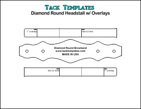 Diamond Round Headstall w/ Overlays **PDF**