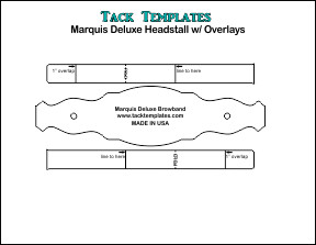 Marquis Deluxe Headstall w/ Overlays **PDF** Marquis Deluxe Headstall w/ Overlays **PDF**