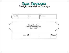 Straight Headstall w/ Overlays **PDF**