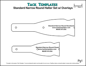 Standard Narrow Round Halter Set w/ Overlays **PDF**