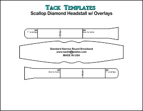 Standard Narrow Round Headstall w/ Overlays **PDF**